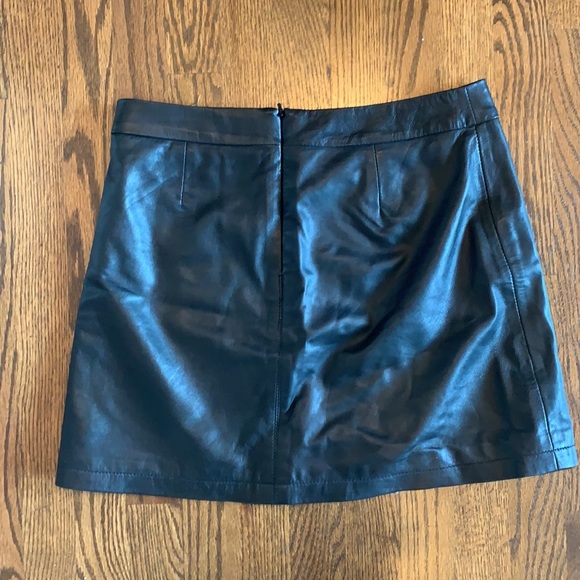 Cupcakes & Cashmere Leather Mini Skirt - Picture 2 of 2